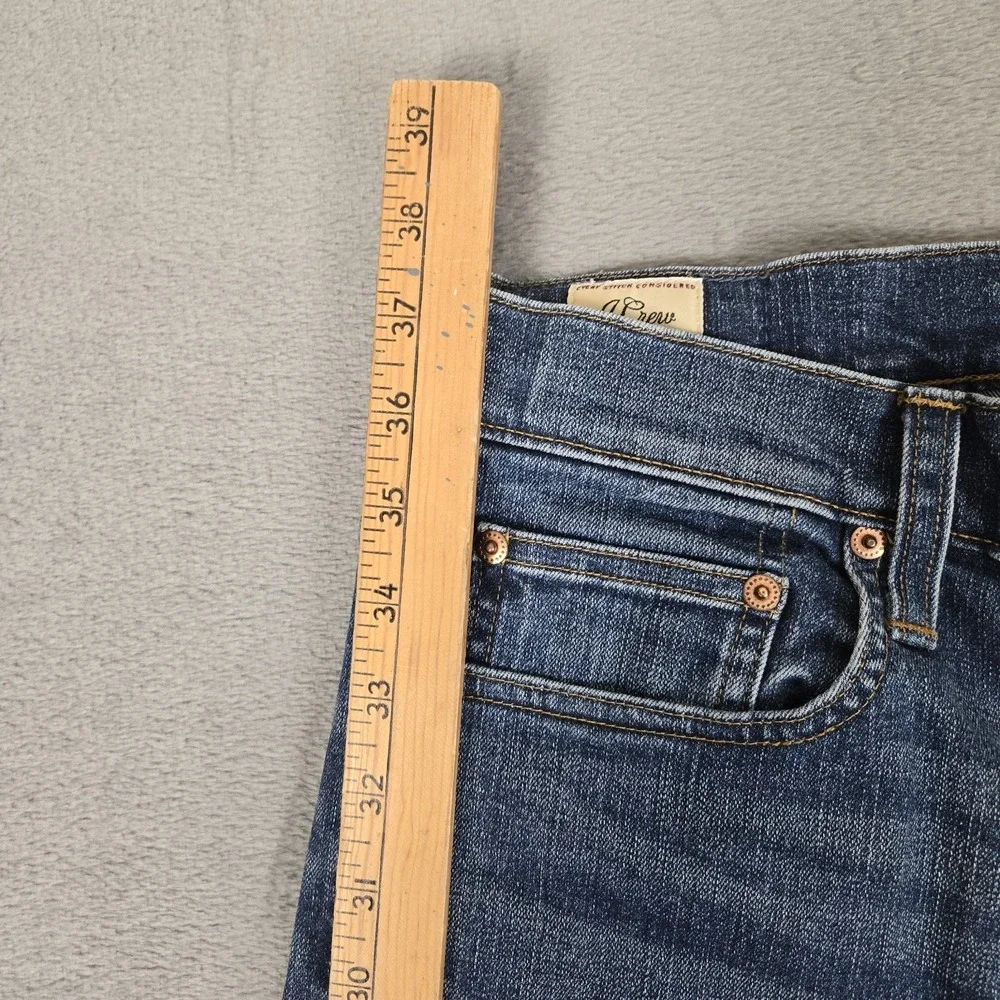 J. Crew 484 A Cone Denim Jeans Mens 30x30‎ Slim Fit Blue Med Wash Stretch